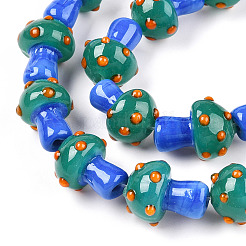 Handmade Lampwork Beads Strands&nbsp;X-LAMP-N024-09C