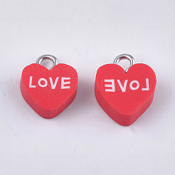 Handmade Polymer Clay Charms&nbsp;CLAY-S091-92
