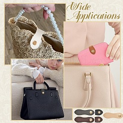 6Pcs 6 Colors Imitation Leather Snap Buckles&nbsp;FIND-YW0013-11
