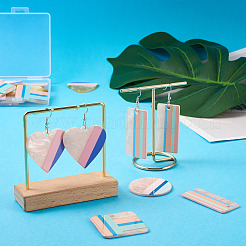 DIY Two Tone 3D Printed Drop Earring Making Kit&nbsp;DIY-FW0001-18