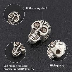 Tibetan Style Alloy Beads&nbsp;TIBEB-UN0001-02