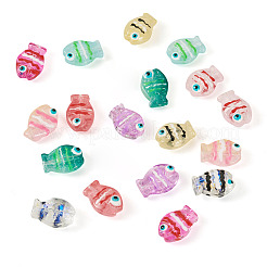 18Pcs 9 Colors Glass Beads&nbsp;LAMP-TA0001-83