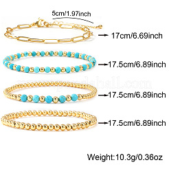 4Pcs Bohemian Style Bracelet Sets&nbsp;PO5191-3
