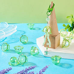 30Pcs UV Plating Acrylic Bead Caps&nbsp;PACR-TA0001-17E