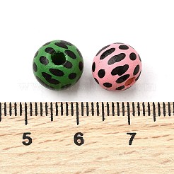 Printed Schima Wood Beads&nbsp;WOOD-L022-04A-02