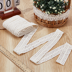 Cotton Tassel Lace Ribbon&nbsp;OCOR-WH0105-197A