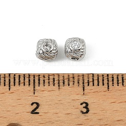Brass Clear Cubic Zirconia Beads&nbsp;KK-D106-09P