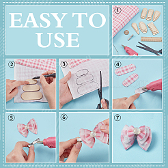 1 Set Plywood Hair Accessories Template&nbsp;AJEW-FG0007-82