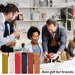 12Pcs 6 Colors PU Leather Fountain Pen Case&nbsp;ABAG-OC0001-04