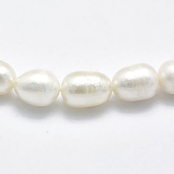 Natural Cultured Freshwater Pearl Beads Strands&nbsp;PEAR-I003-07-01