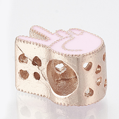 Alloy Enamel ASL European Beads&nbsp;MPDL-Q209-052RG-01