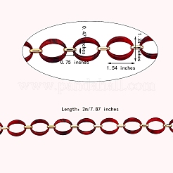 Handmade Imitation Gemstone Style Link Chains&nbsp;AJEW-J034-01C