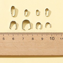 220Pcs 8 Style 304 Stainless Steel Snap on Bails&nbsp;STAS-FS0001-26
