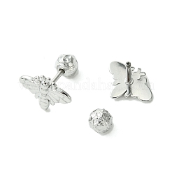 Non-Tarnish 304 Stainless Steel Ear Studs&nbsp;EJEW-Q801-12P
