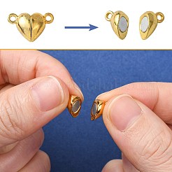 20 Bags 4 Styles 2 Colors Brass & Alloy Magnetic Clasps with Loops&nbsp;KK-FS0002-01