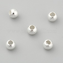 Rack Plating Brass Round Spacer Beads&nbsp;KK-I601-3mm-S-RS