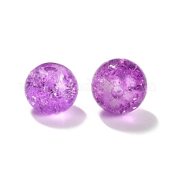 Spray Painted Crackle Glass Beads Strands&nbsp;CCG-XCP0001-08