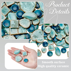 500G 4 Styles Handmade Porcelain Cabochons&nbsp;DIY-SP0007-70