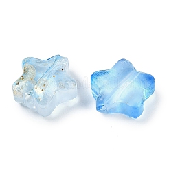 Transparent Spray Painted Glass Beads&nbsp;X1-GLAA-NH0003-01H