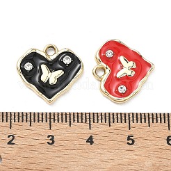 Alloy Enamel Pendants&nbsp;ALRI-D303-01G