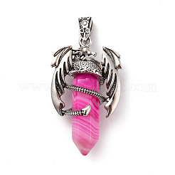Natural & Synthetic Mixed Gemstone Pointed Pendants&nbsp;G-B042-04P