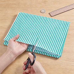 Stripe Cotton Fabric&nbsp;DIY-WH0671-390D