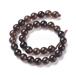 Natural Smoky Quartz Beads Strands&nbsp;G-C076-6mm-4