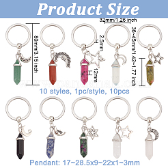 Bullet Gemstone Pendant Keychain&nbsp;KEYC-AB00010