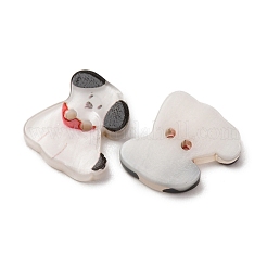 2-Hole Printed Opaque Resin Buttons&nbsp;RE-CBA6A66-26