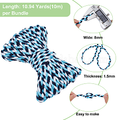3-Ply Polyester Braided Cord&nbsp;OCOR-WH0060-80B