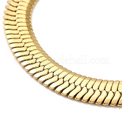 Ion Plating(IP) 304 Stainless Steel Herringbone Chain Bracelet for Men Women&nbsp;BJEW-E058-01E-G