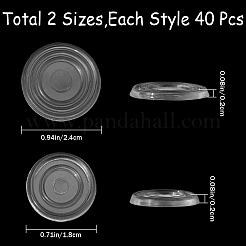 80Pcs 2 Style PVC Anti Slip Pads for Glass Table Top&nbsp;KY-GF0001-46