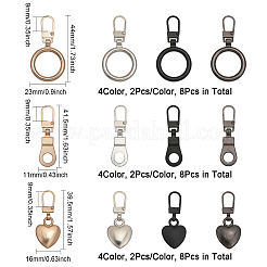 24Pcs 12 Style Zinc Alloy Zipper Puller&nbsp;FIND-CA0007-90
