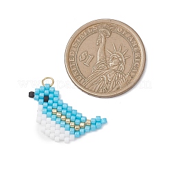 Beaded Bird Charms&nbsp;PALLOY-MZ01172-01