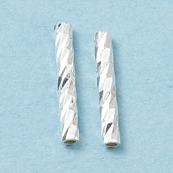 Rack Plating Brass Straight Tube Beads&nbsp;KK-WH0061-03A-S