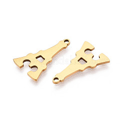 201 Stainless Steel Pendants&nbsp;STAS-T073-43G