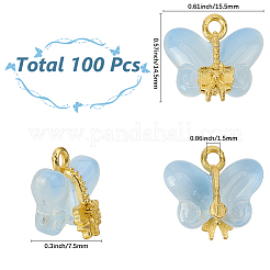 30Pcs Glass Pendants&nbsp;GLAA-SC0002-59B