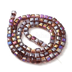 Electroplate Glass Beads Strands&nbsp;EGLA-D018-4x4mm-81