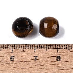 Natural Tiger Eye European Beads&nbsp;G-Q607-02S