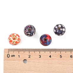 Opaque Printed Acrylic Beads&nbsp;MACR-S271-12mm-M