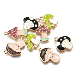 8Pcs 4 Styles Thanksgiving Day Alloy Enamel Pendants&nbsp;ENAM-FP0003-03