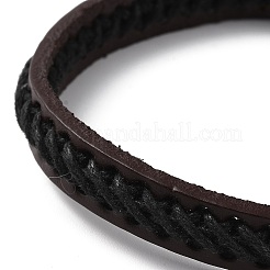 Leather Braided Cord Bracelet&nbsp;BJEW-F460-07EB