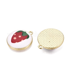 Printed Alloy Enamel Pendants&nbsp;ENAM-N072-02KCG-01
