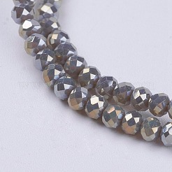 Electroplate Glass Beads Strands&nbsp;GLAA-F077-FR11