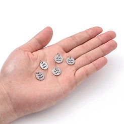 Non-Tarnish 304 Stainless Steel Charms&nbsp;STAS-Q201-T445-11S