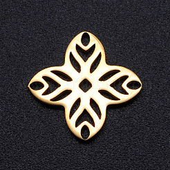 201 Stainless Steel Filigree Joiners Links&nbsp;STAS-S105-JN887-2