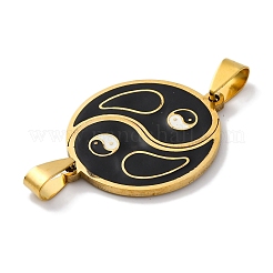 201 Stainless Steel Connector Charms with Enamel&nbsp;STAS-Q342-14G