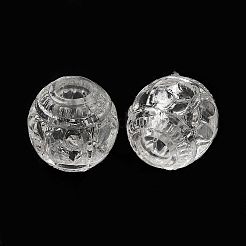 Transparent Acrylic European Beads&nbsp;TACR-G048-12