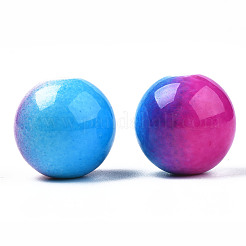 Spray Painted Acrylic Beads&nbsp;X-MACR-S275-040