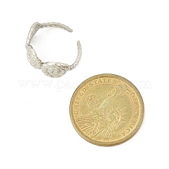 304 Stainless Steel Cuff Rings for Women&nbsp;RJEW-G338-22P